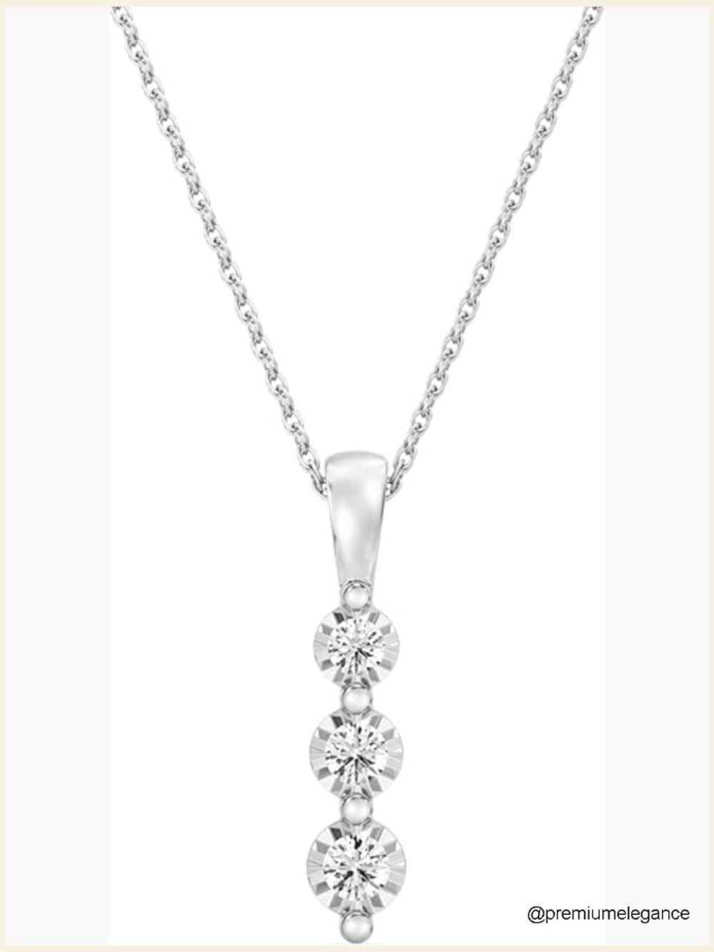 Sterling Silver Pendant Necklace, 0.10 CTTW SI1 F-Color Lab Grown Diamond, 18"